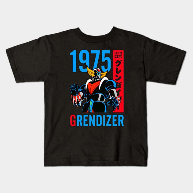 271 Grendizer 1975 Dark Kids T-Shirt by Yexart